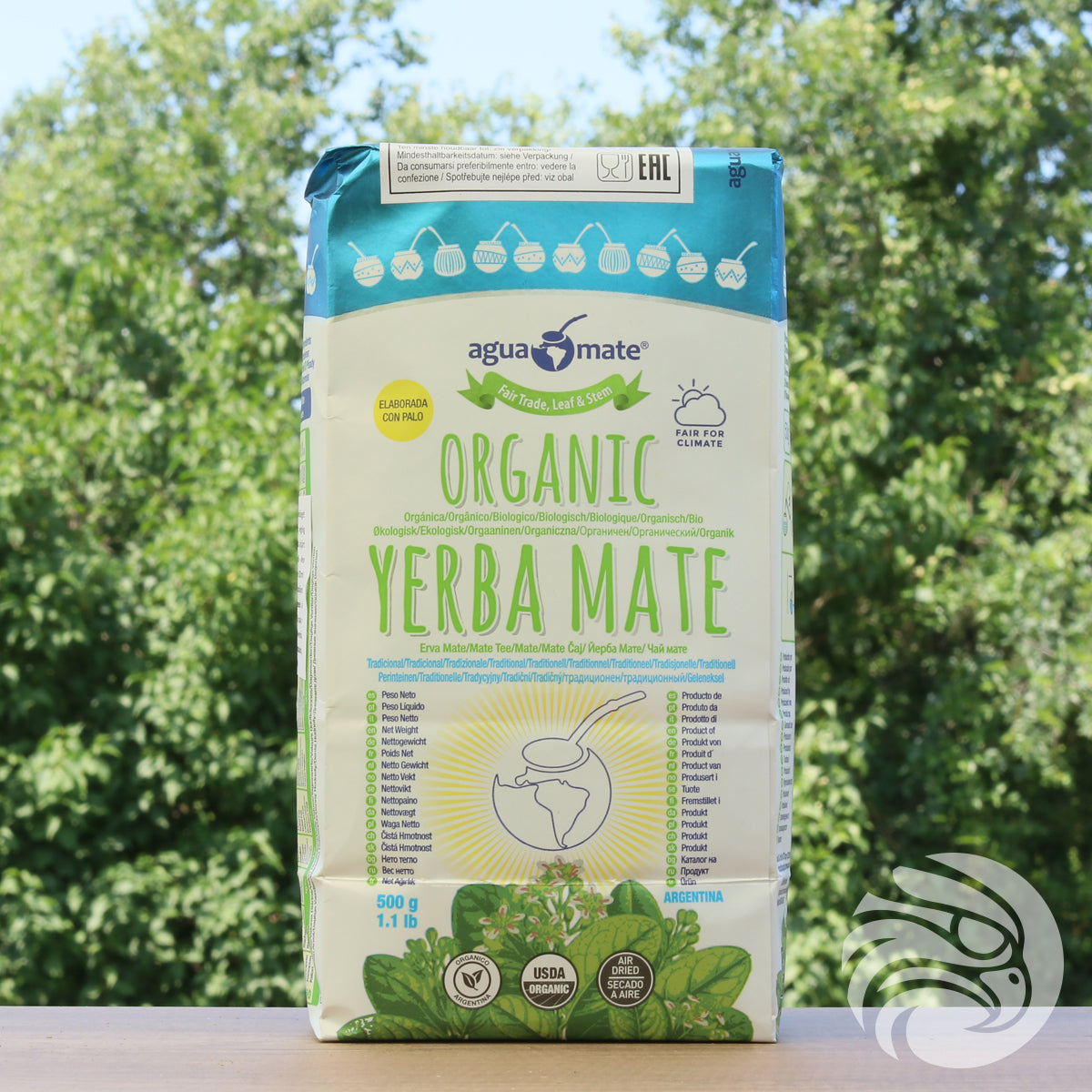 Aguamate Yerba mate biologica • Elaborata con palo • 500 g