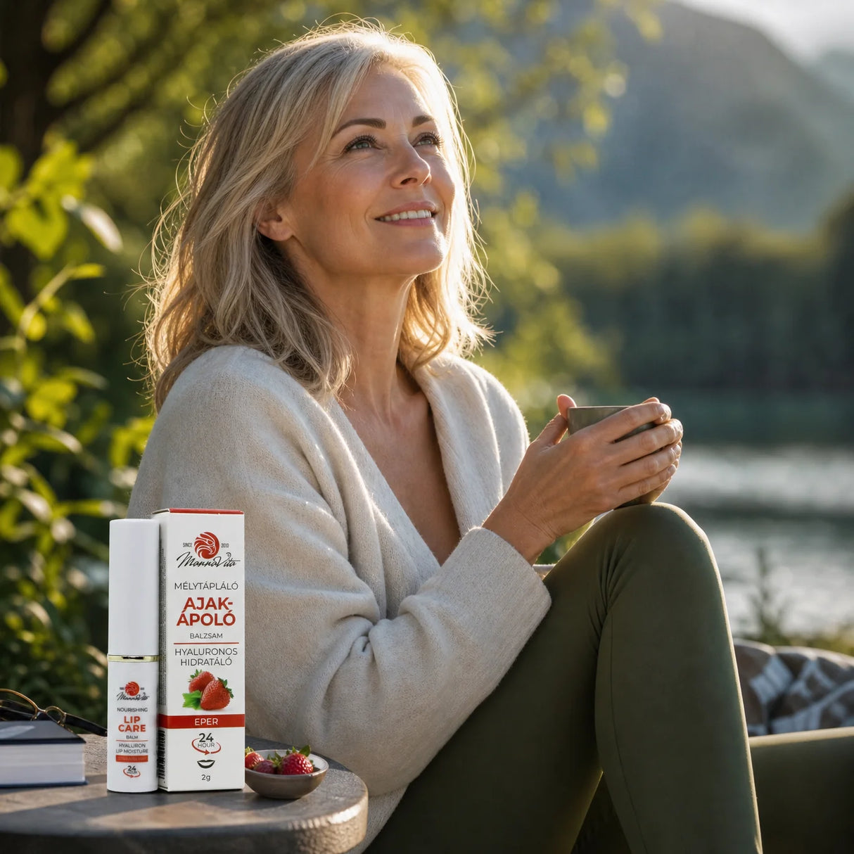 Mannavita • Balsamo labbra con Acido Ialuronico • Nutritivo profondo • FRAGOLA