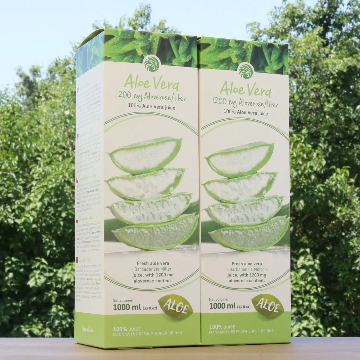 Mannavita Aloe vera 100% pure pressed juice • 1000 ml - Mannavita