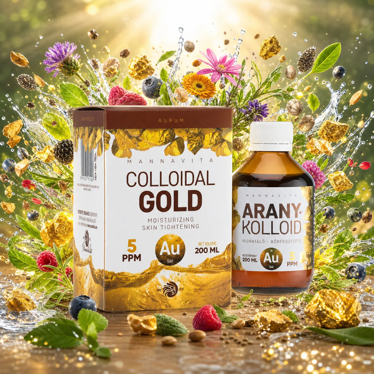 Mannavita Oro Colloidale 5 PPM • 200 ml