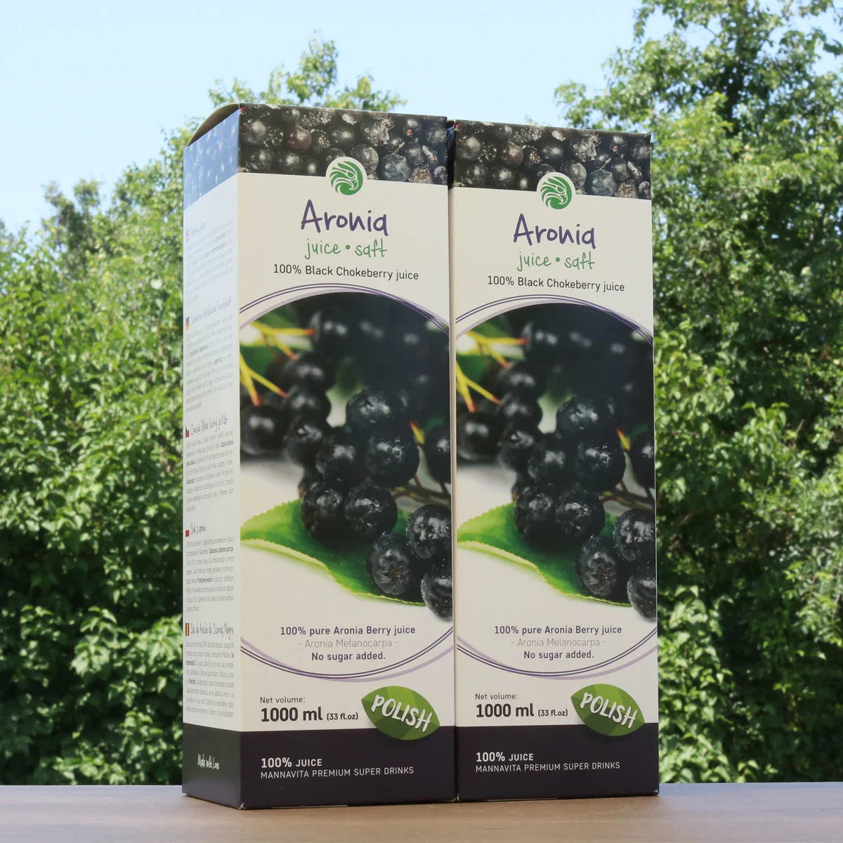 Mannavita Aronia berry 100% pure pressed juice • 1000 ml - Mannavita