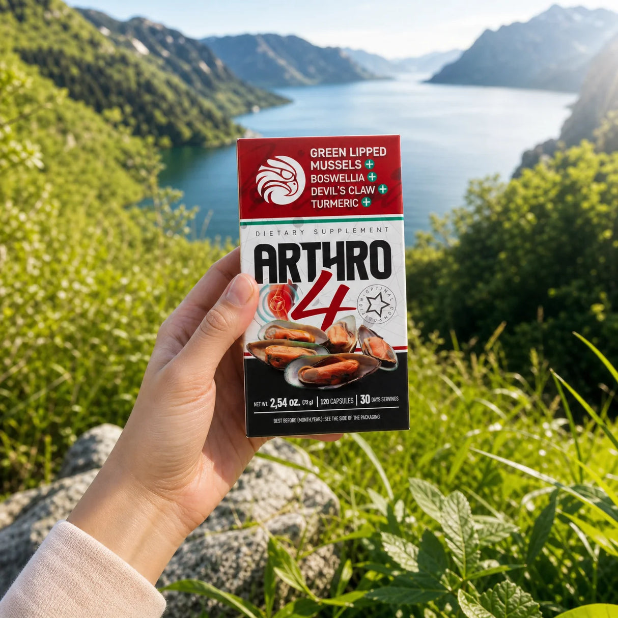 ARTHRO4 • Complesso articolazioni + cartilagine • con Cozza dalle Labbra verdi • 120 capsule