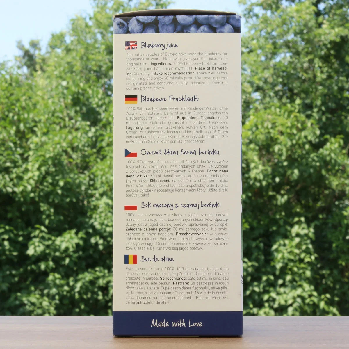 Mannavita Blueberry 100% pure pressed juice • 500 ml - Mannavita