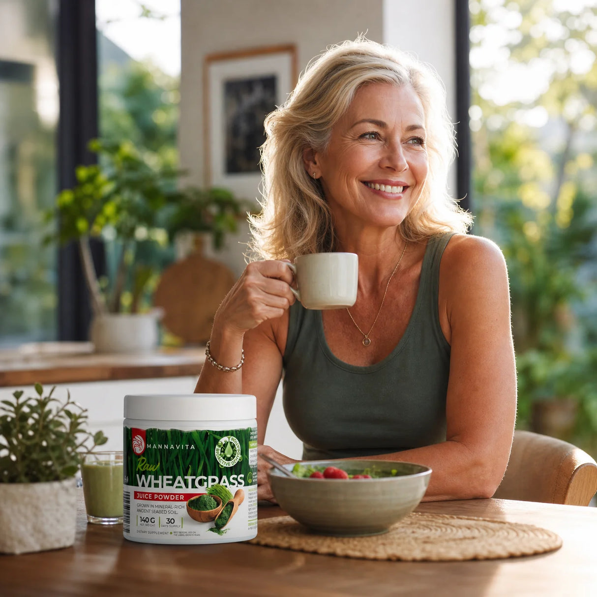 Mannavita polvere di succo di Erba di Grano cruda • senza glutine • 140g