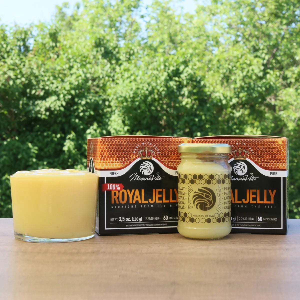 Mannavita fresh pure royal jelly • 2.2% 10-HDA • 100g - Mannavita