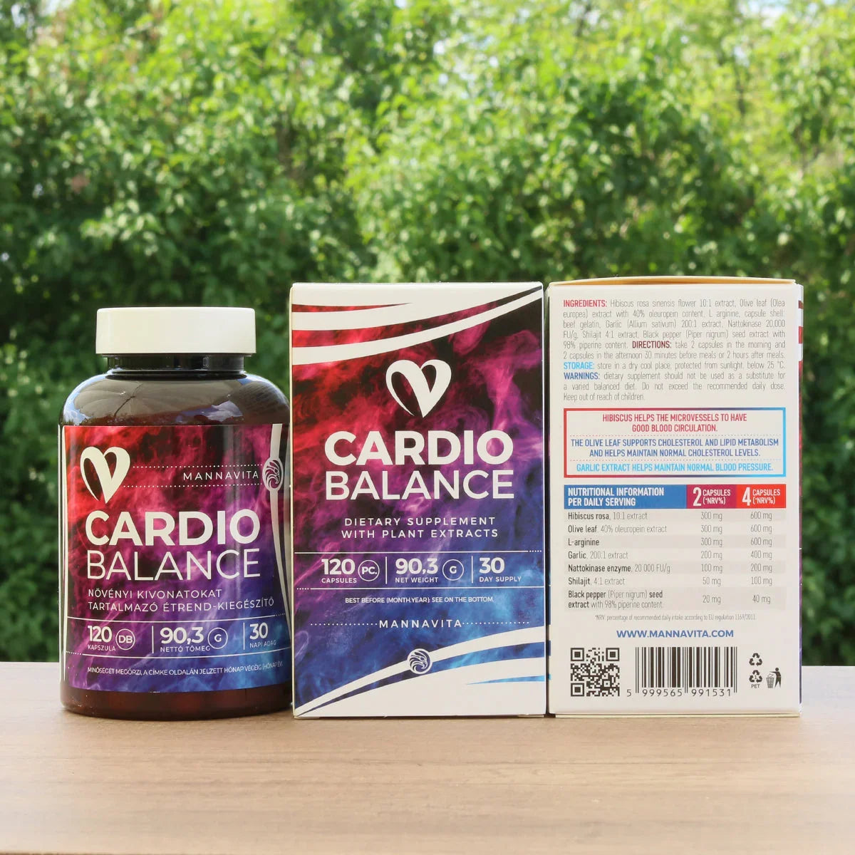 CARDIO Balance blood pressure complex • 120 capsules - Mannavita