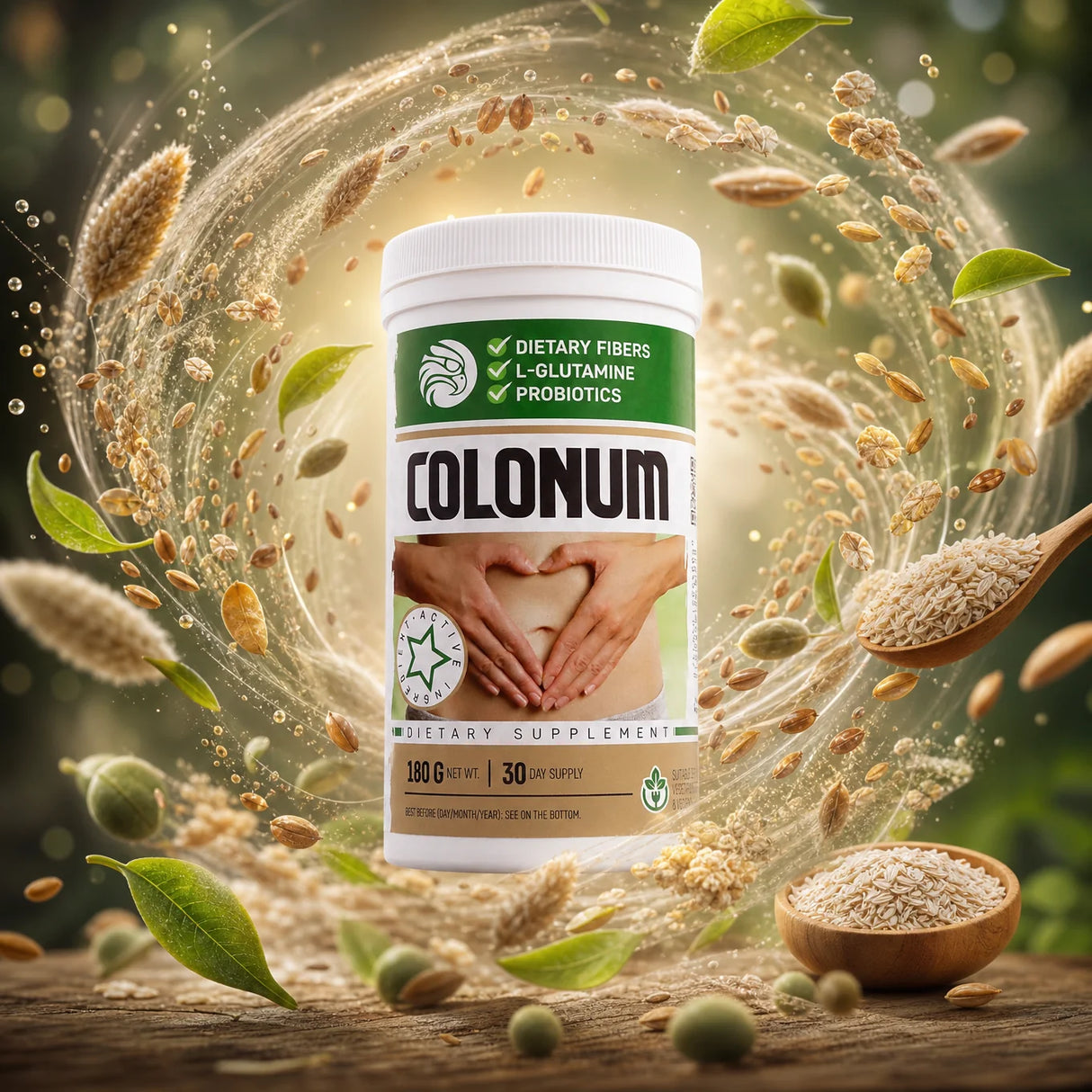 COLONUM polvere per la pulizia del colon e il ripristino dell'intestino • 180g
