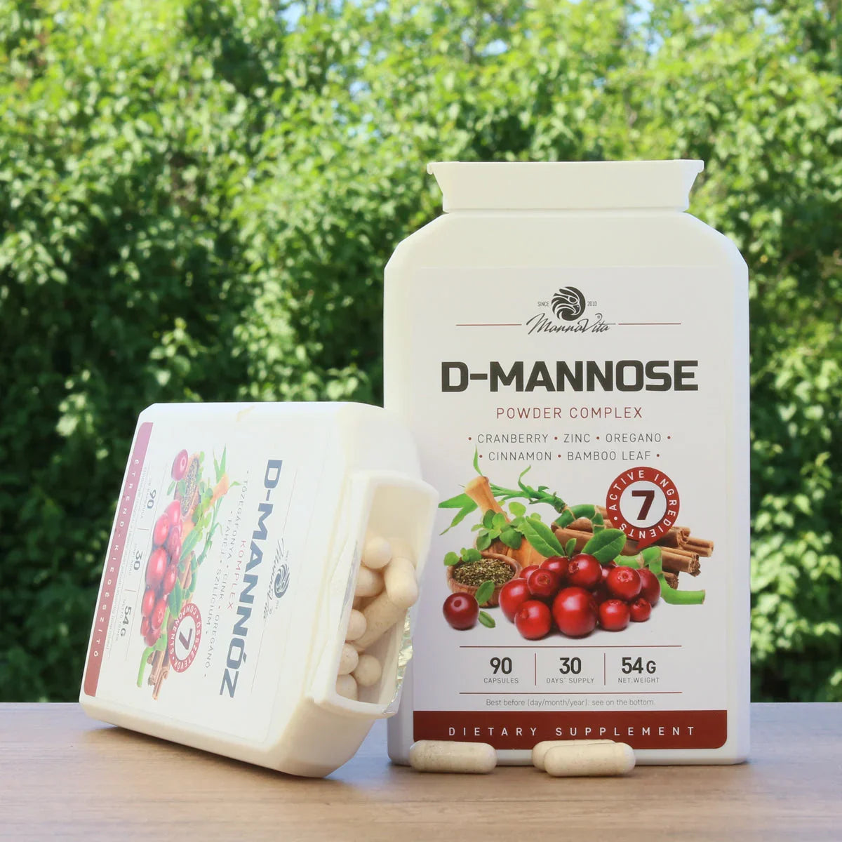 Mannavita D-mannose Complex • with Cranberry extract • 90 capsules - Mannavita