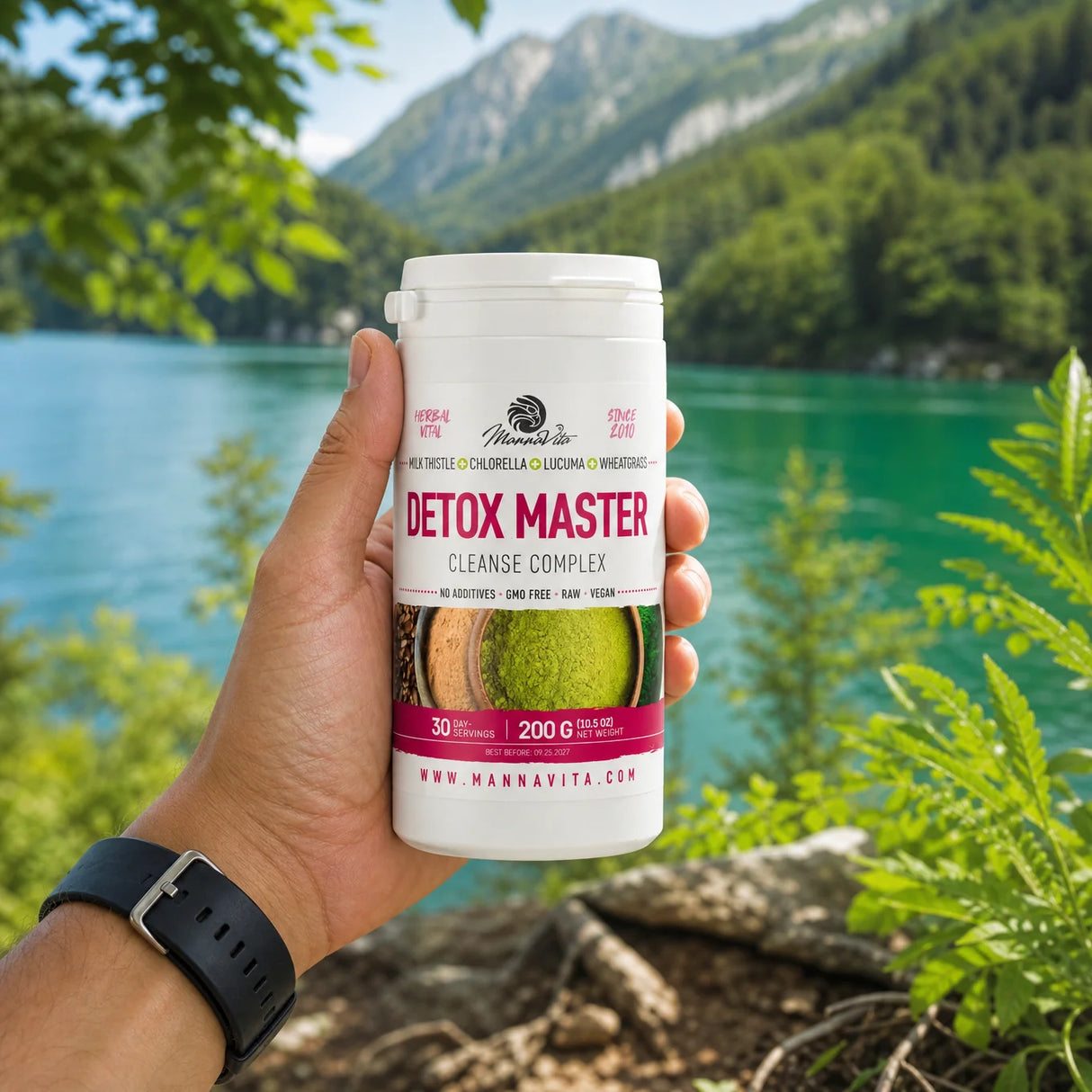 Mannavita Cardo Mariano + Erba di Grano + Chlorella + Lucuma • 200 g