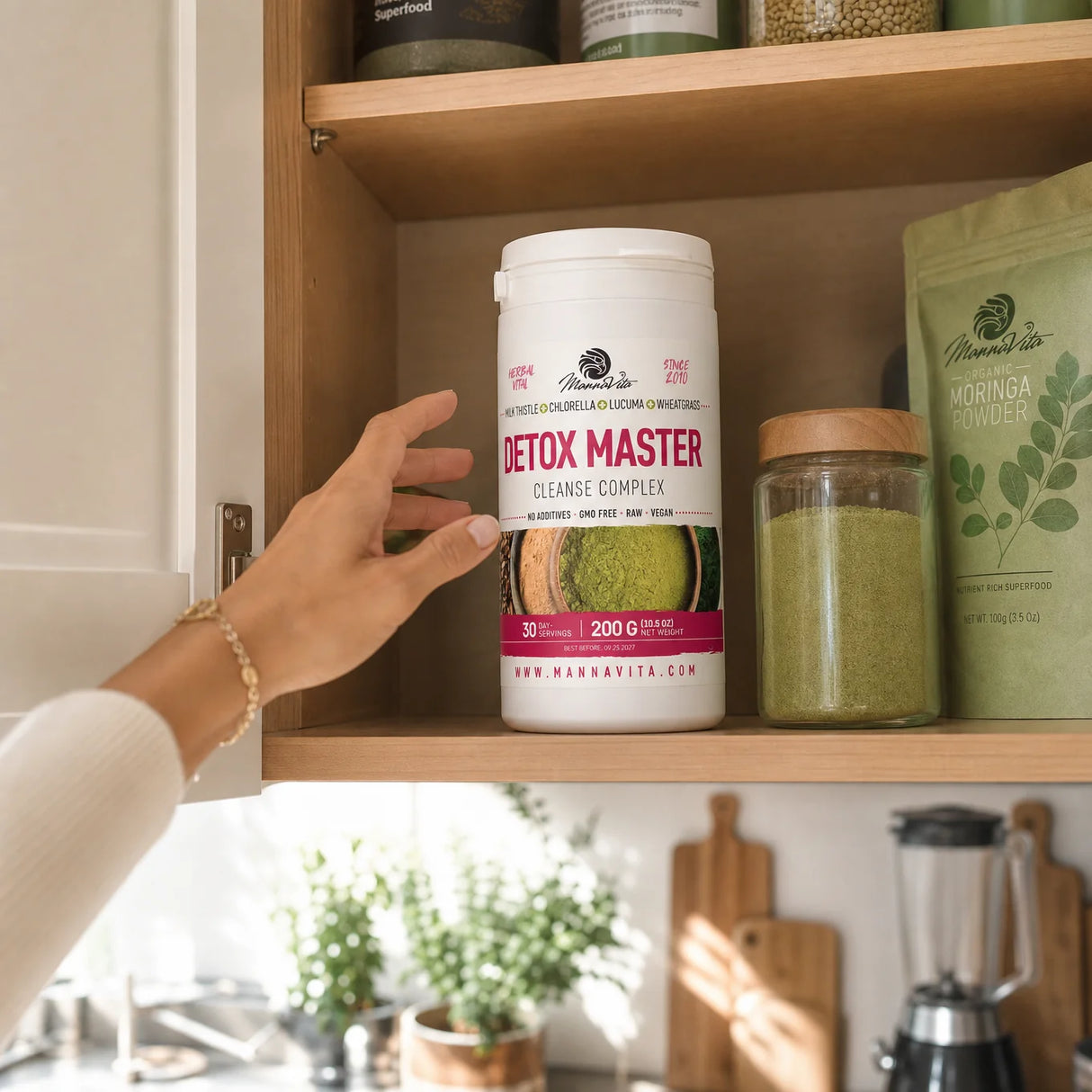 Mannavita Cardo Mariano + Erba di Grano + Chlorella + Lucuma • 200 g