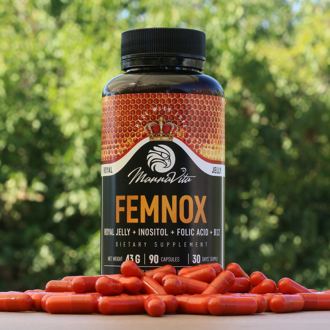 FEMNOX Pappa Reale + Inositolo + Acido Folico + Complesso di Vitamina B12 • 90 capsule