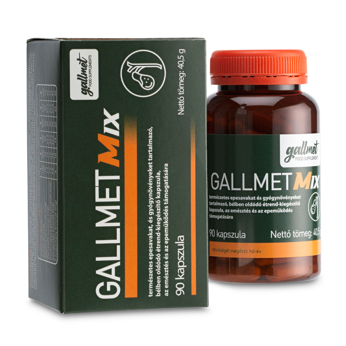 Gallmet Mix capsule a base di acidi biliari ed erbe • 90 pz.