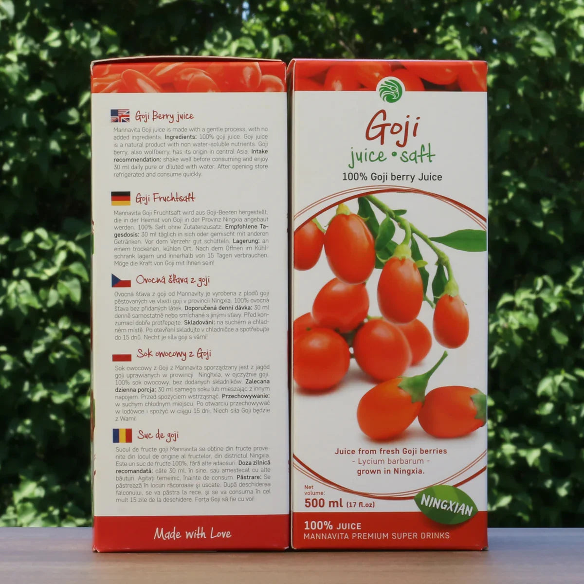 Mannavita Goji berry 100% pure pressed juice • 500 ml - Mannavita