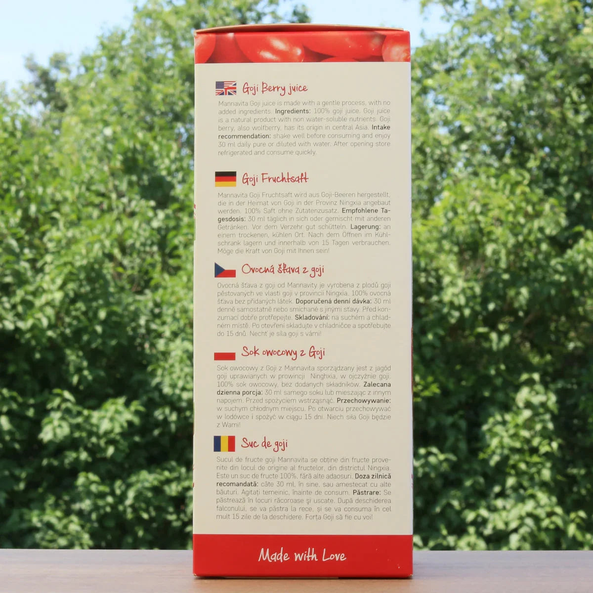 Mannavita Goji berry 100% pure pressed juice • 500 ml - Mannavita