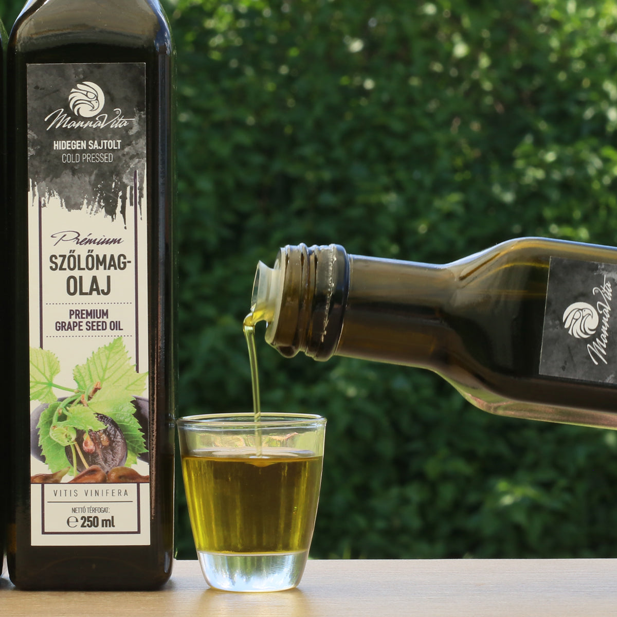 Olio di vinacciolo ungherese spremuto a freddo Mannavita • 250 ml