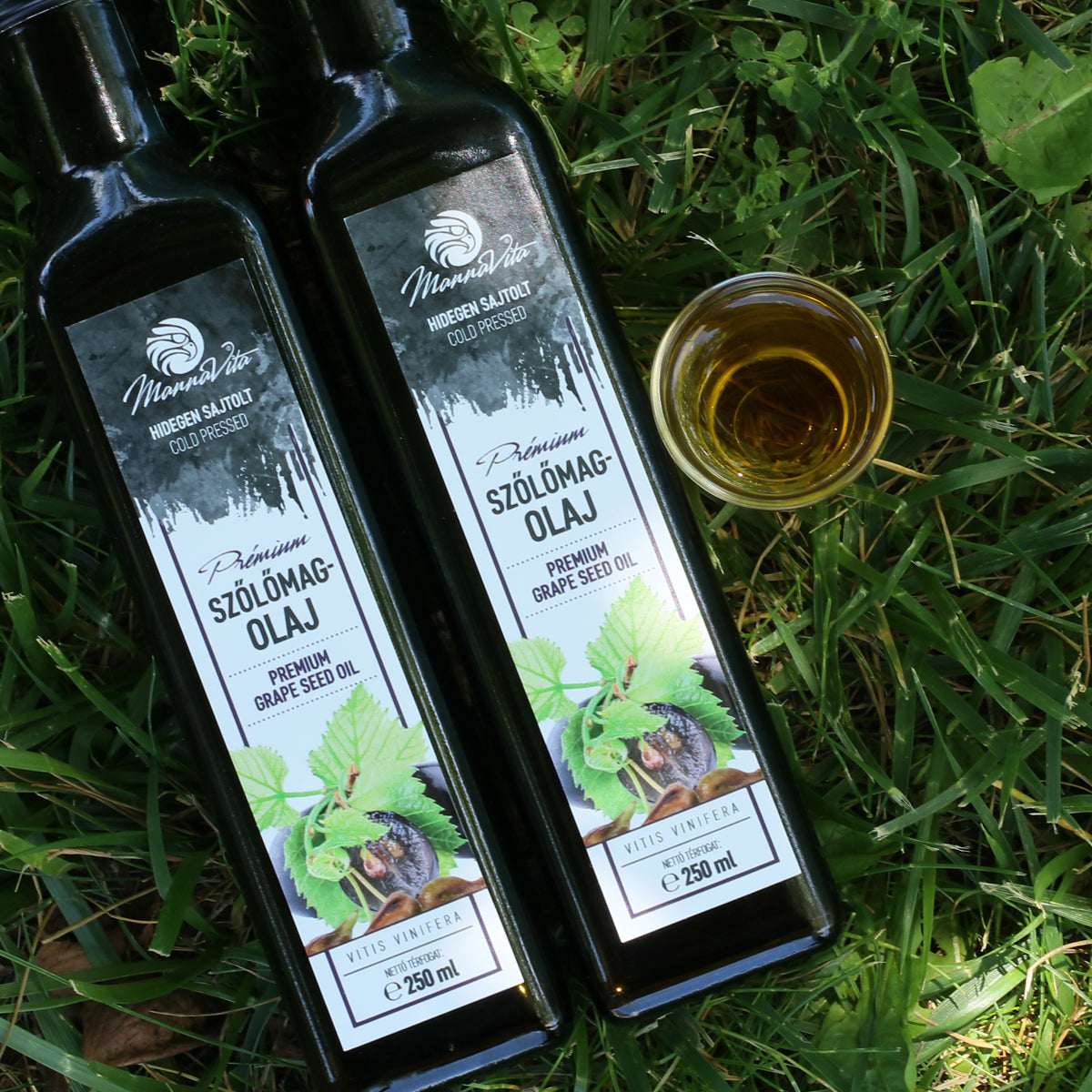 Olio di vinacciolo ungherese spremuto a freddo Mannavita • 250 ml