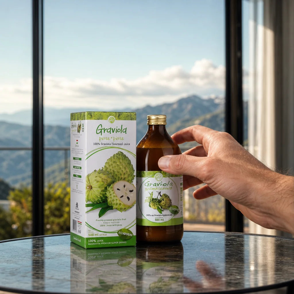 Mannavita succo di Graviola, puro spremuto al 100% • 500 ml