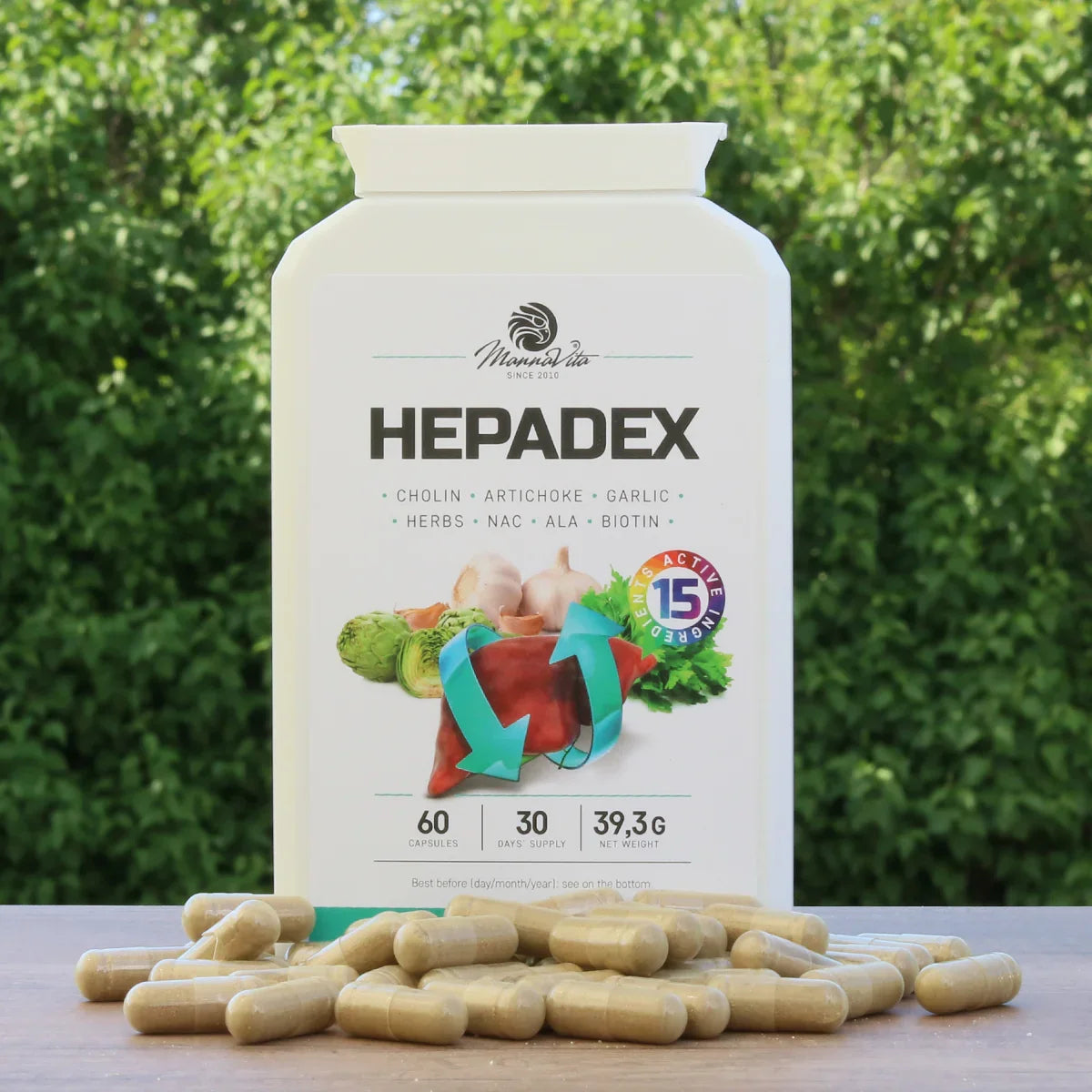 HEPADEX liver-regenerating and liver health-improving complex • 60 capsules - Mannavita