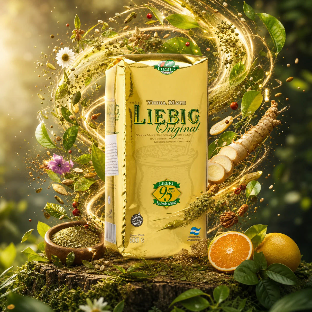 Tè di yerba mate Liebig Original • Elaborata con palo • 500 g