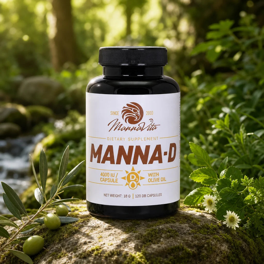 MANNA-D Vitamina D3 in olio d'oliva 4000 UI • 120 capsule