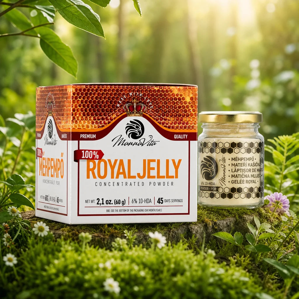 Polvere concentrata di pappa reale con contenuto di 10-HDA al 6% • 60g