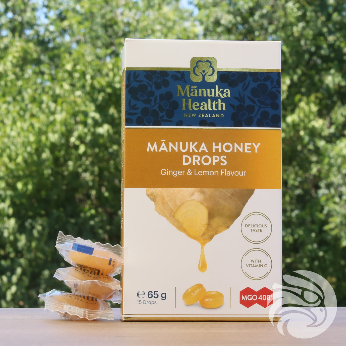 Caramelle al miele di Manuka con zenzero e limone naturali • 15 pezzi