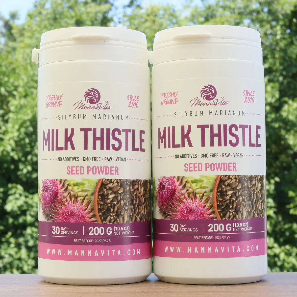 Mannavita Milk Thistle seed powder • 200 g - Mannavita