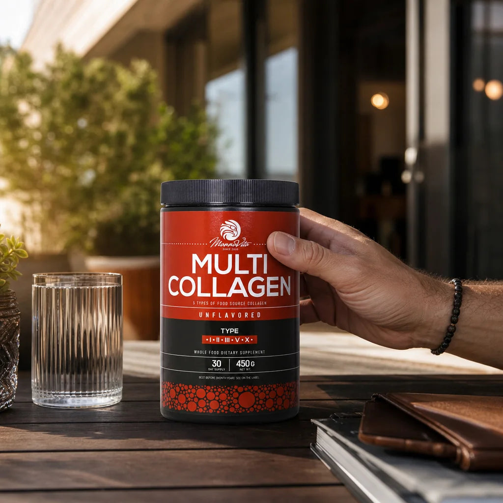Mannavita • polvere di Collagene Multiplo • Senza sapore • 450g