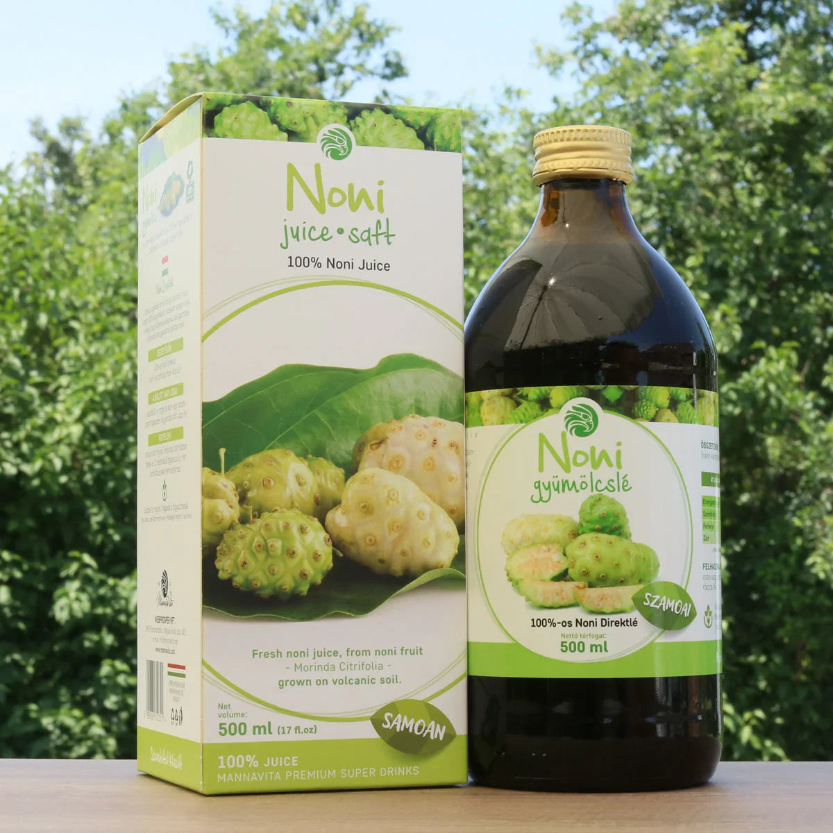 Mannavita Noni 100% pure pressed juice • 500 ml - Mannavita