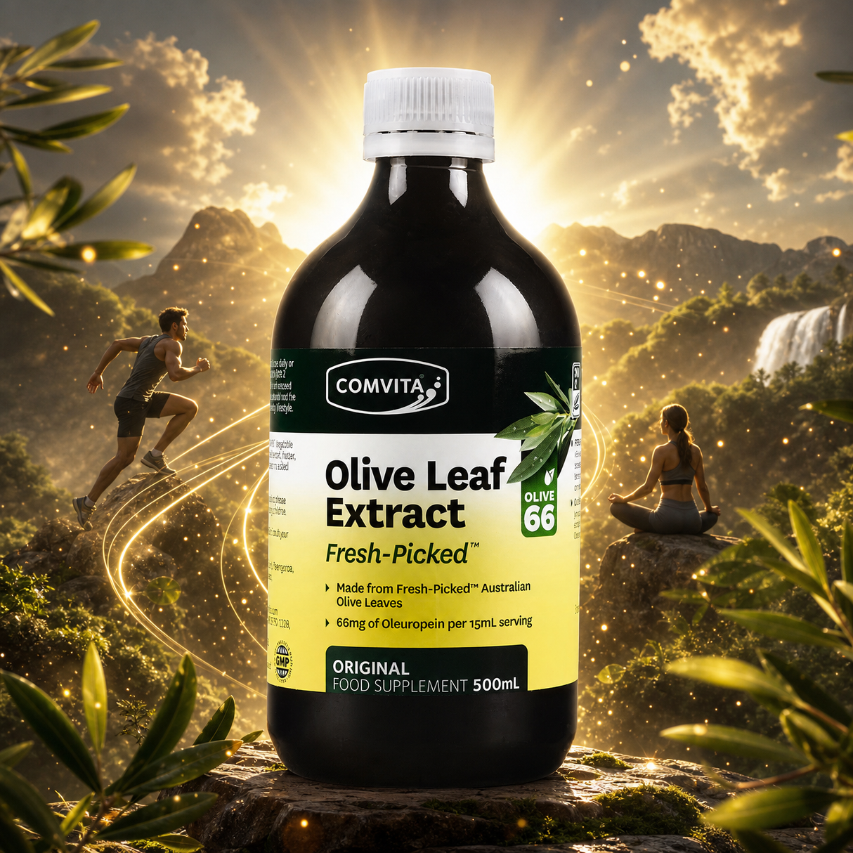 Estratto liquido di foglie di olivo Comvita • 500 ml