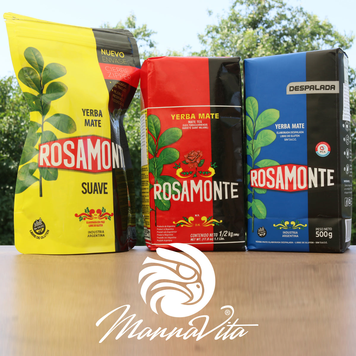 Tè di yerba mate Rosamonte • Elaborata con palo • 500 g