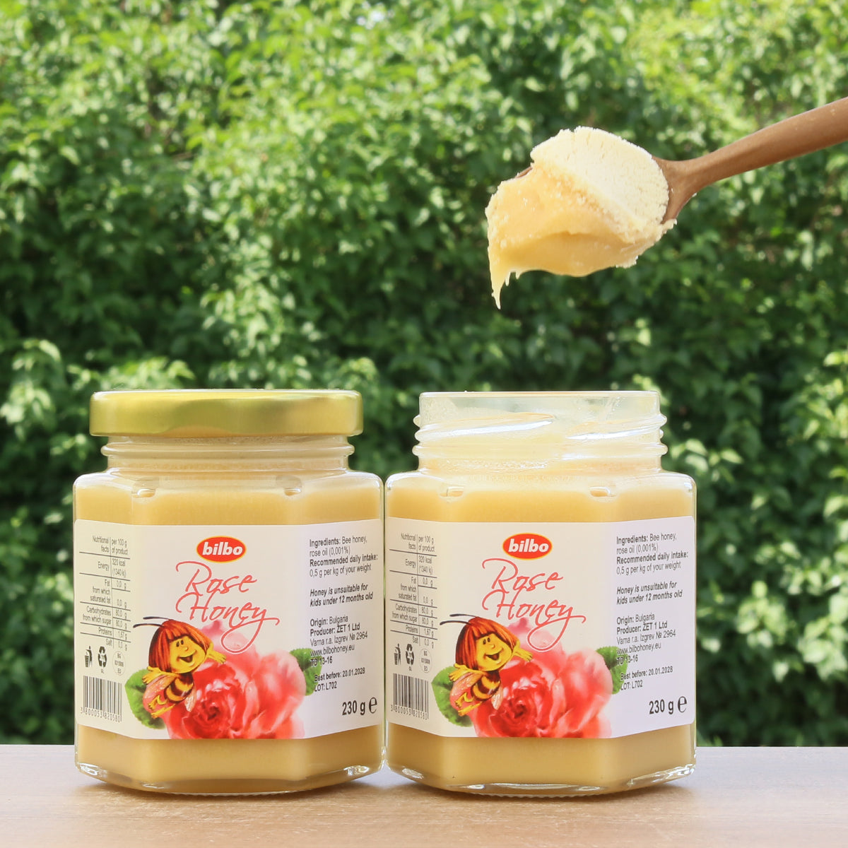 Bilbo miele di rosa grezzo • 230 g