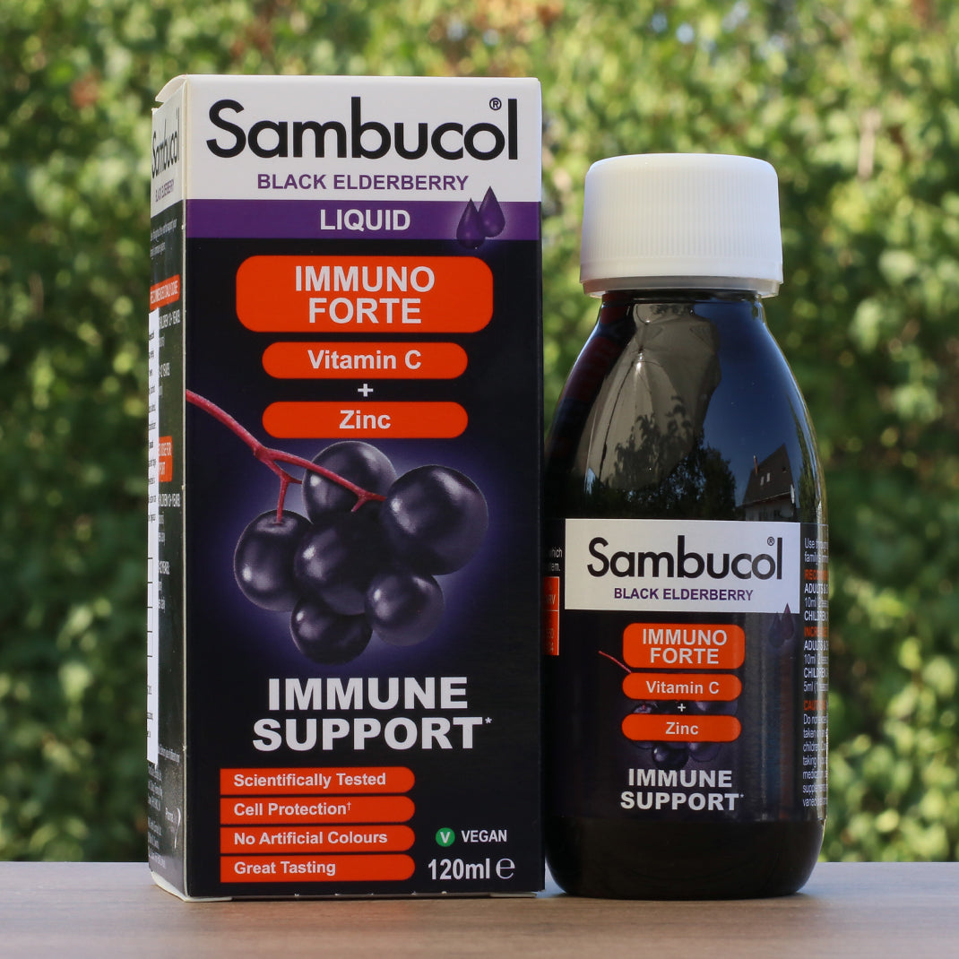 Sciroppo di sambuco nero Sambucol, Immuno Forte • 120 ml