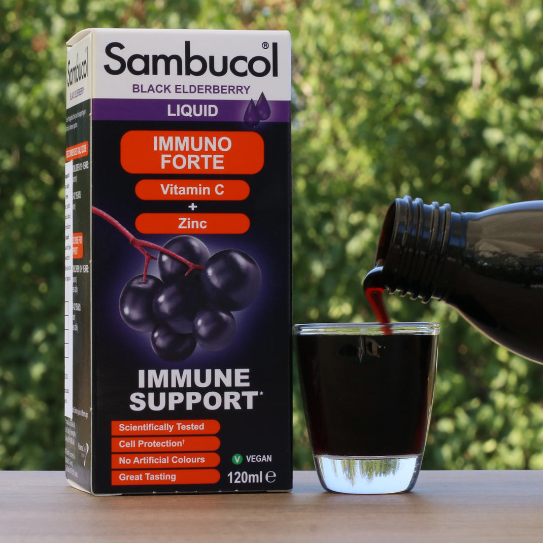 Sciroppo di sambuco nero Sambucol, Immuno Forte • 120 ml