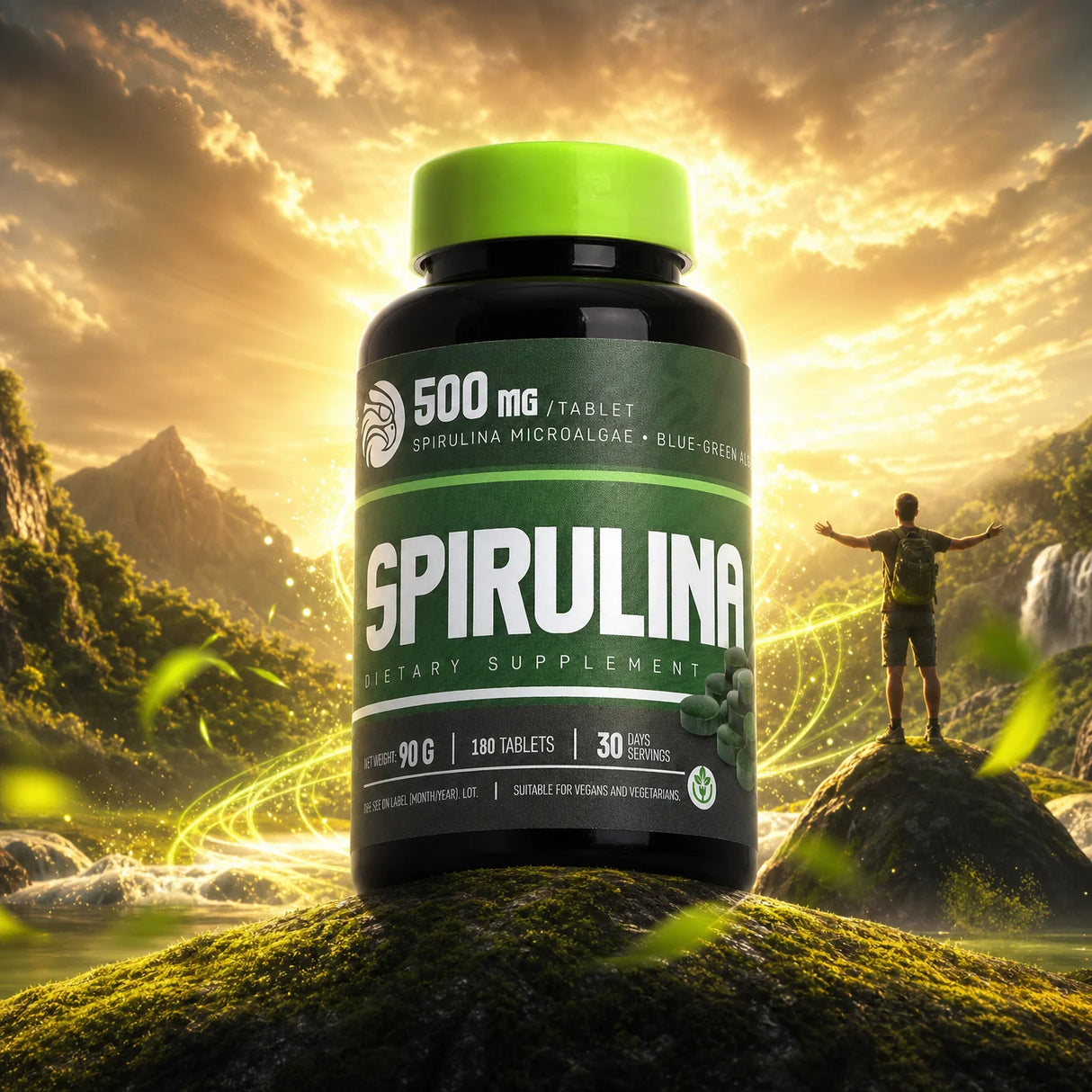 Mannavita • Compresse di Spirulina 500 mg • 180 pz.