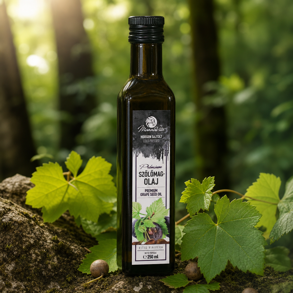 Olio di vinacciolo ungherese spremuto a freddo Mannavita • 250 ml