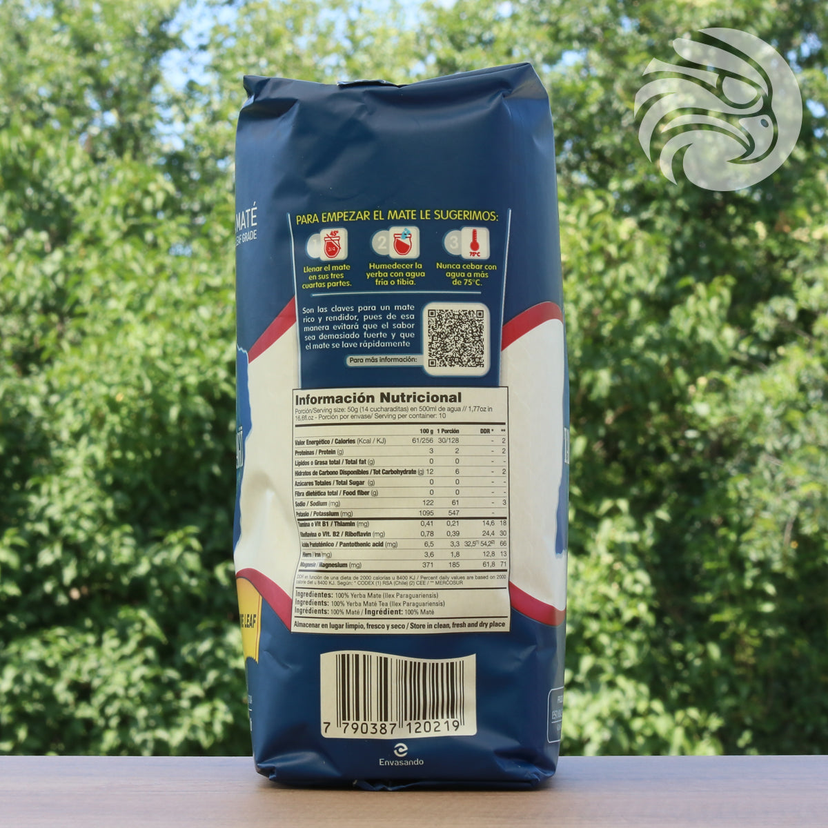 Tè di yerba mate Taragüi • Foglie pure - Sin palo • 500 g