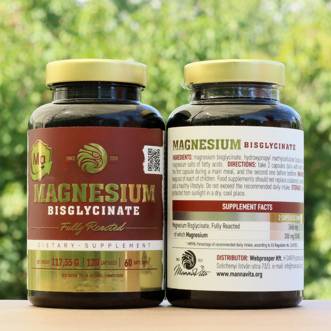 Mannavita MAGNESIUM Bisglicinato completamente reagito • 120 pz