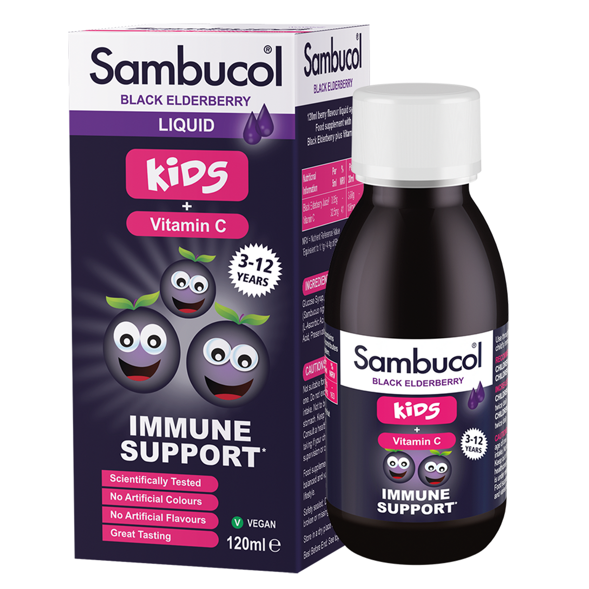 Sciroppo di sambuco nero Sambucol, Bambini • 120 ml