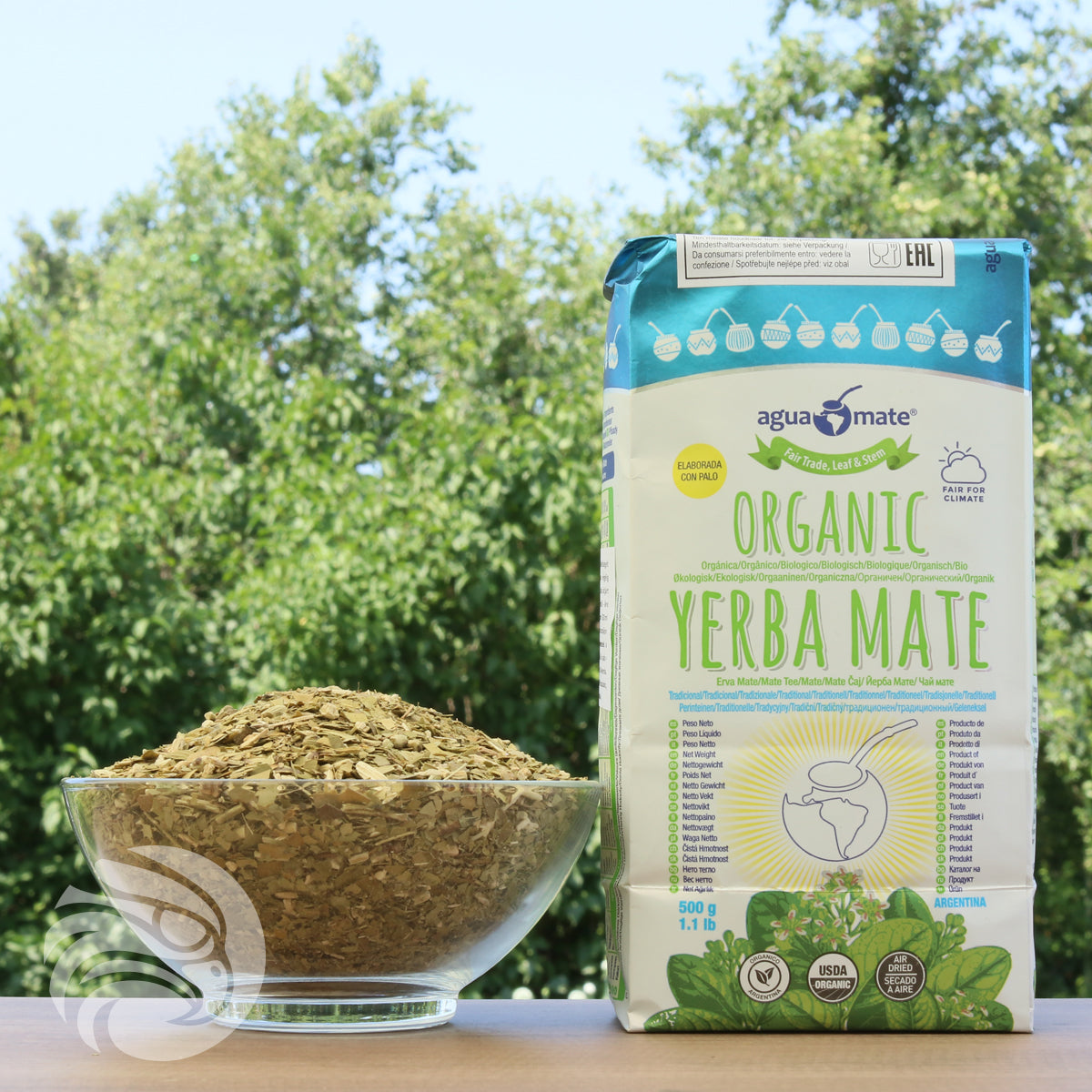 Aguamate Yerba mate biologica • Elaborata con palo • 500 g