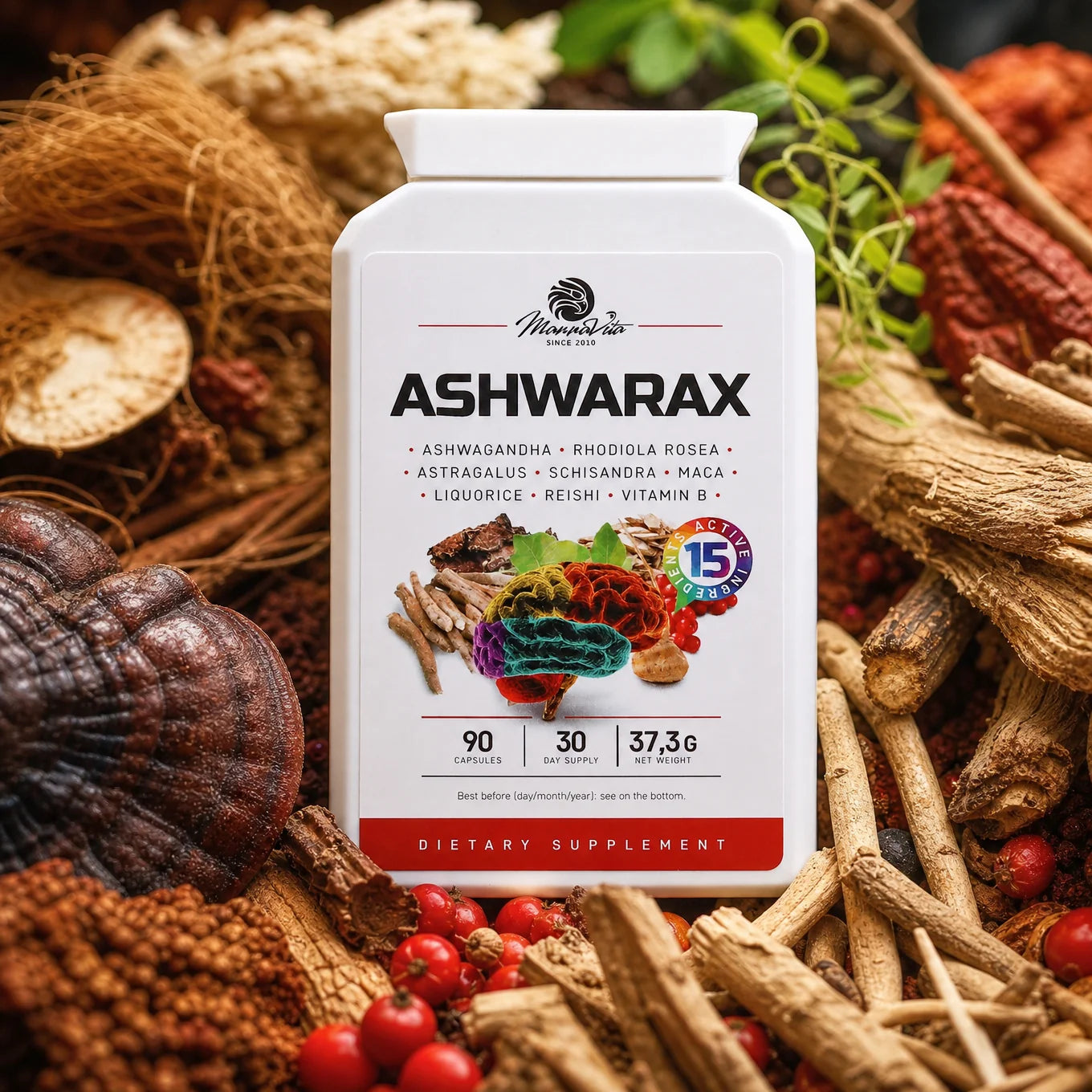 Ashwarax per il sollievo da ansia, panico e insonnia • 90 capsule