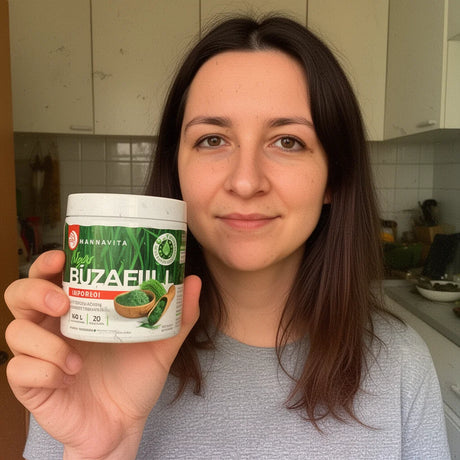 Mannavita polvere di succo di Erba di Grano cruda • senza glutine • 140g