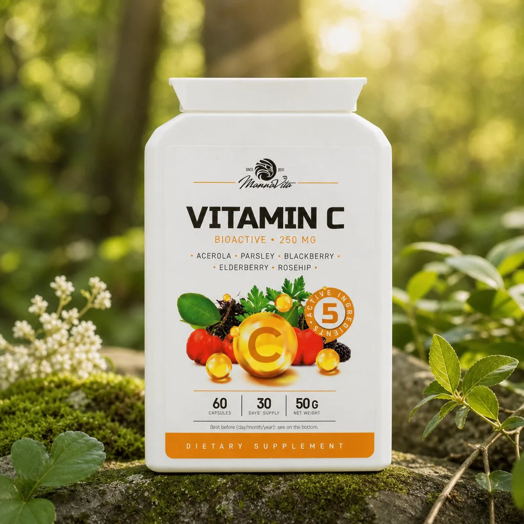 Mannavita Complesso di Vitamina C • 250 mg bioattivo • 60 capsule