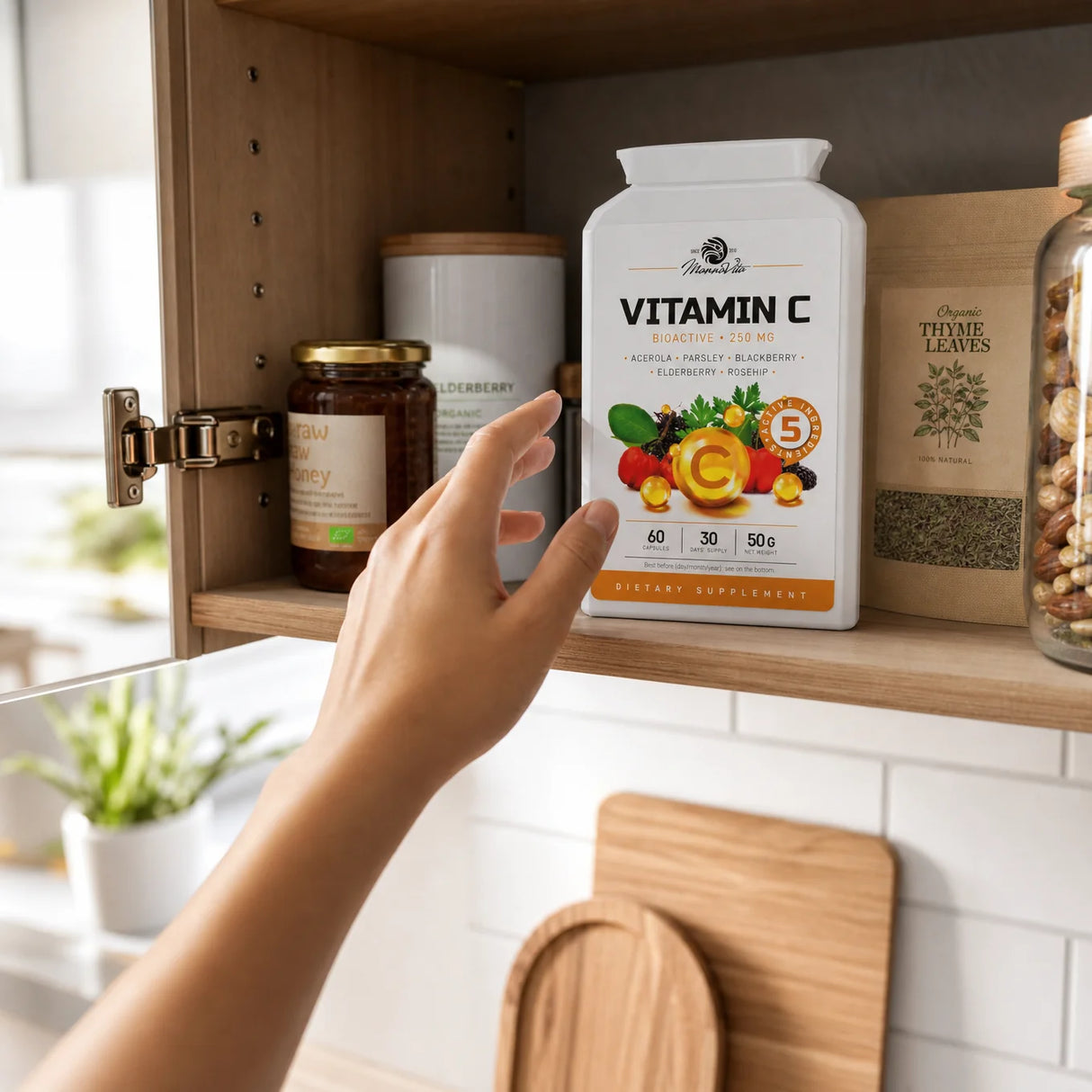 Mannavita Complesso di Vitamina C • 250 mg bioattivo • 60 capsule