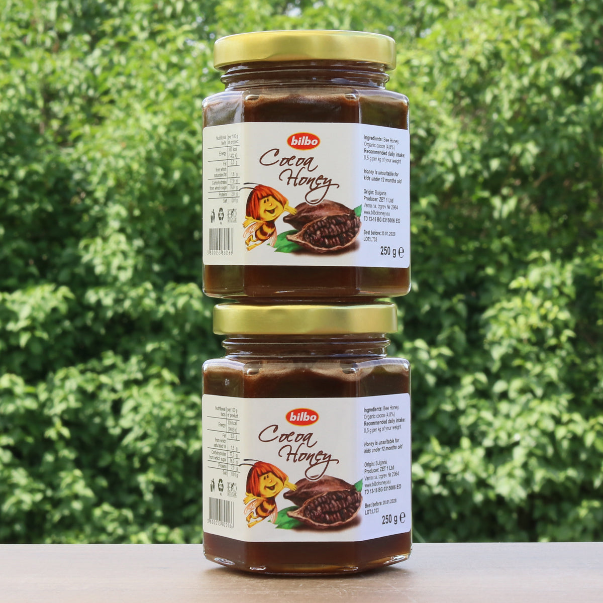Miele di cacao crudo Bilbo • 250 g
