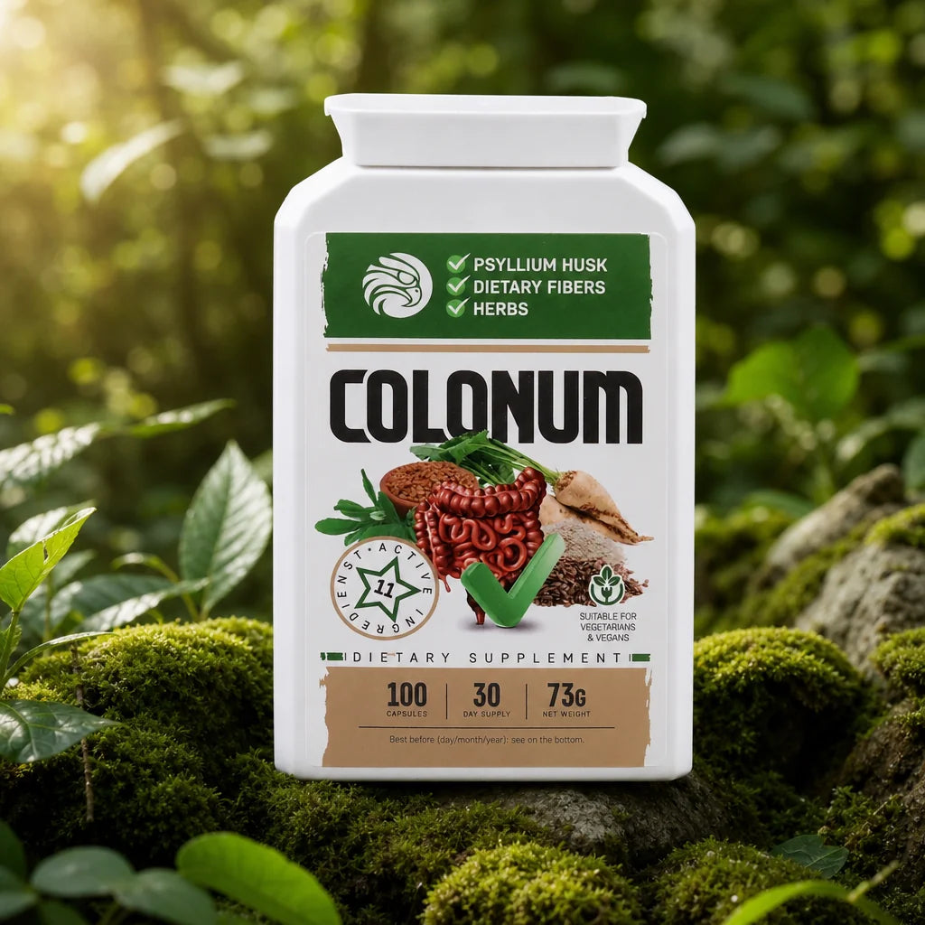 COLONUM capsule per la pulizia del colon e il ripristino dell'intestino • 100 capsule