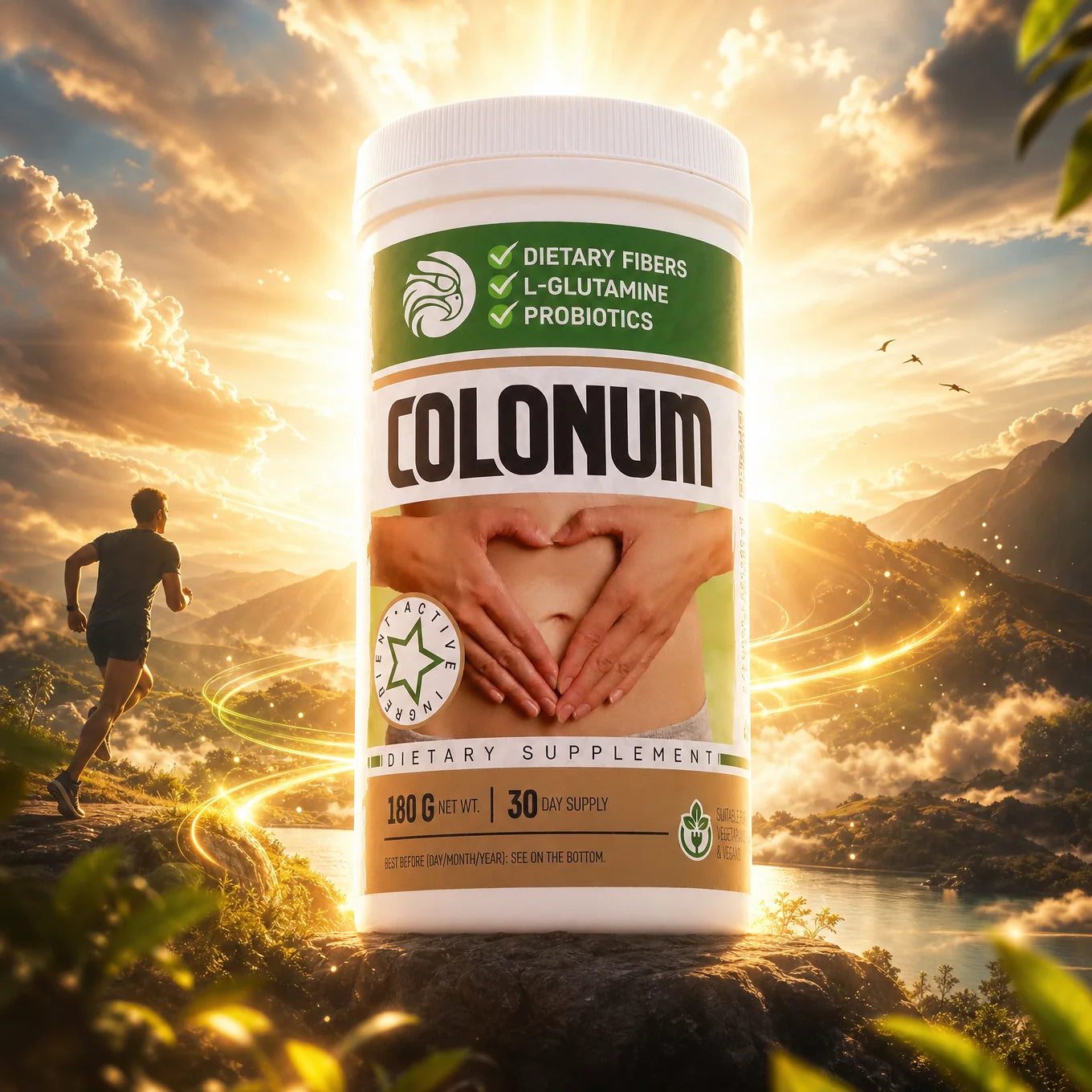 COLONUM polvere per la pulizia del colon e il ripristino dell'intestino • 180g