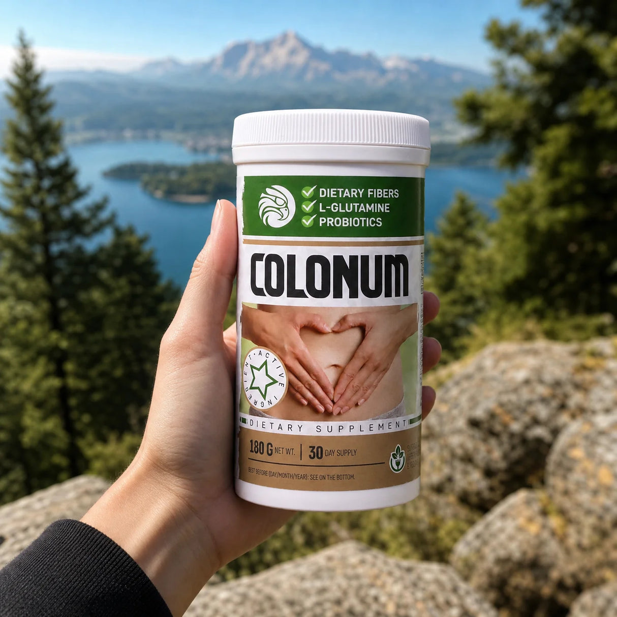 COLONUM polvere per la pulizia del colon e il ripristino dell'intestino • 180g