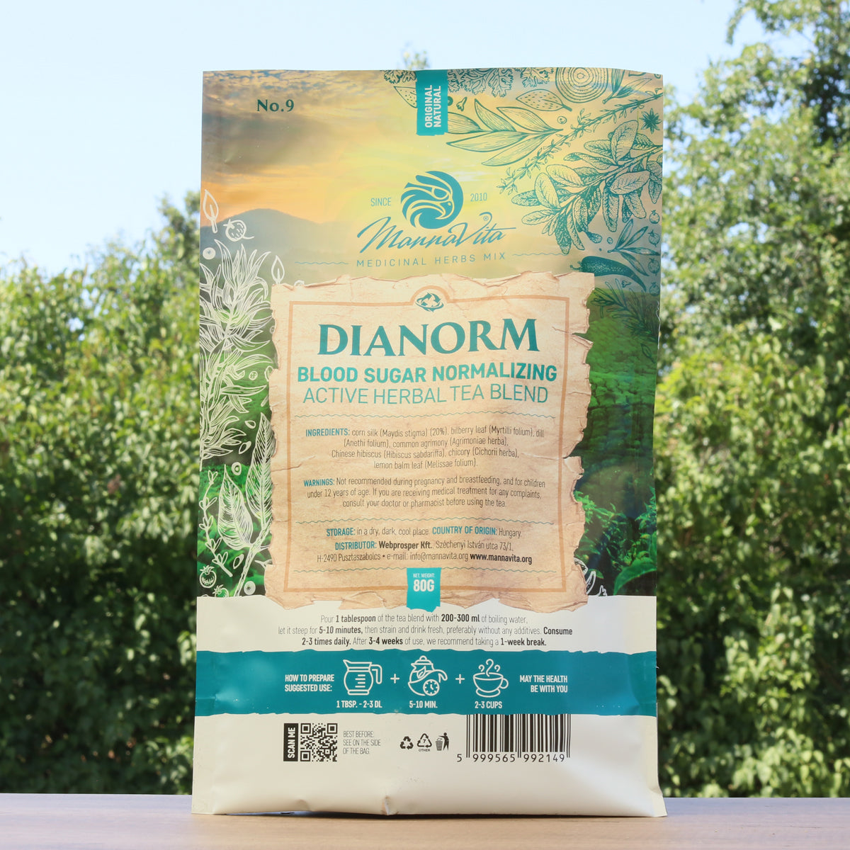 DIANORM Miscela attiva di tisana alle erbe per normalizzare la glicemia • 80g