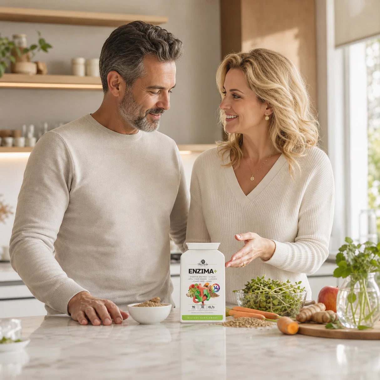 ENZIMA+ complesso di Enzimi Digestivi con Betaina HCL • 90 capsule